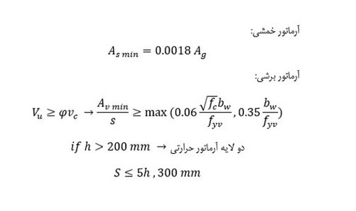 محدودیت استفاده از آرماتور در دال ها